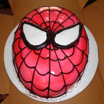 Spiderman Face Cake