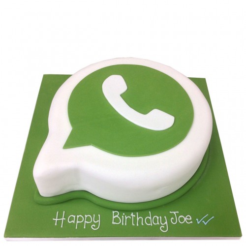 WhatsApp Logo Fondant Cake Delivery in Ghaziabad