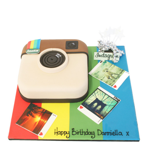 Instagram Photo Theme Fondant Cake Delivery in Ghaziabad