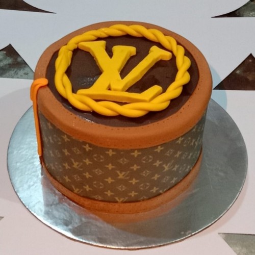 Louis Vuitton Theme Fondant Cake Delivery in Ghaziabad