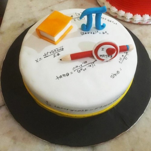 Math Lover Fondant Cake Delivery in Ghaziabad