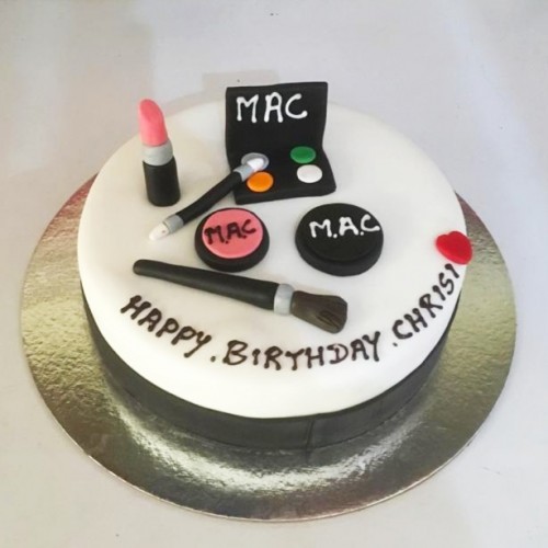 Simple Makeup Fondant Cake Delivery in Ghaziabad