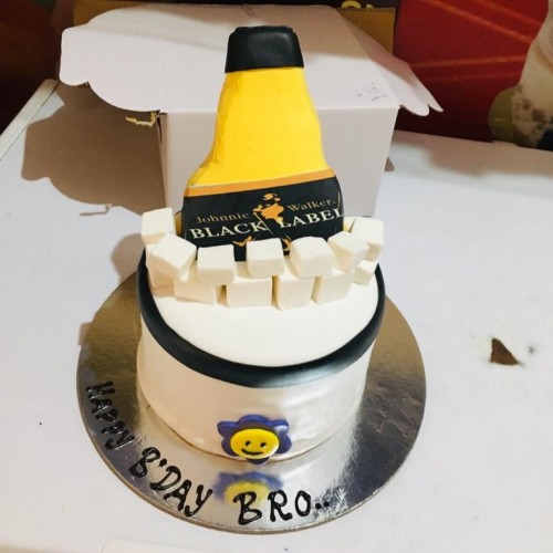 Black Lable Theme Cake Delivery in Ghaziabad
