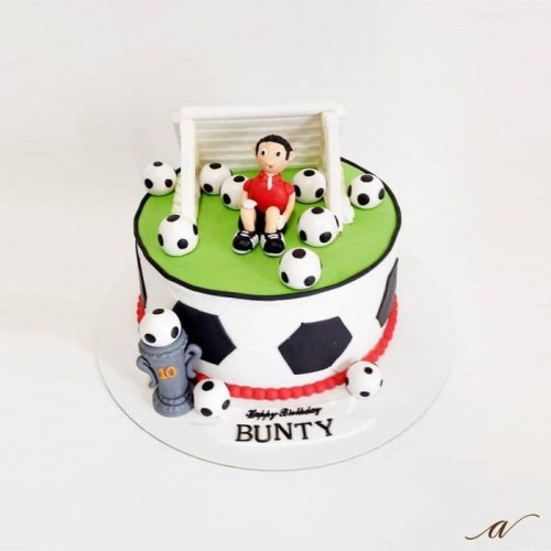 Football Goal Fondant Cake Delivery in Ghaziabad