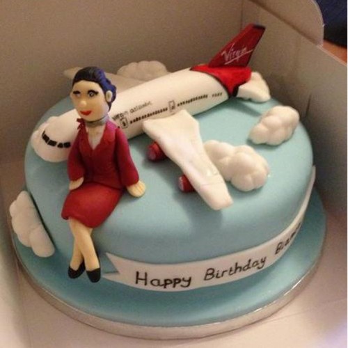 Air Hostess Themed Cake Delivery in Ghaziabad