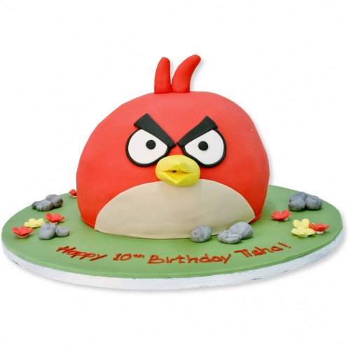 Angry Birds Cake Red Fondant Cake Delivery in Ghaziabad