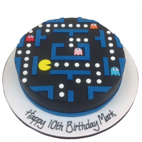 Arcade Pacman Game Fondant Cake Delivery in Ghaziabad