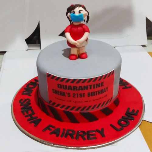 Elegant Love Fondant Cake Delivery in Ghaziabad