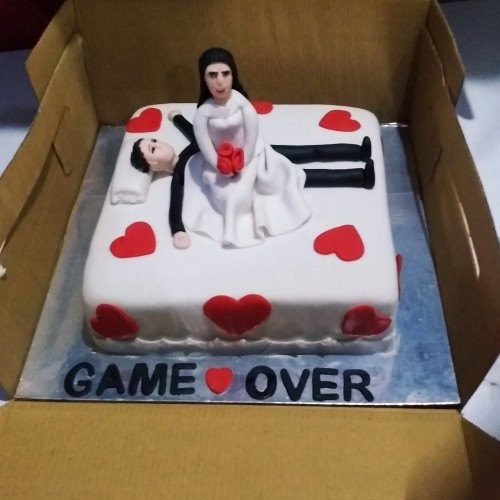 GAME OVER Bachelorette Party Cake Delivery in Ghaziabad