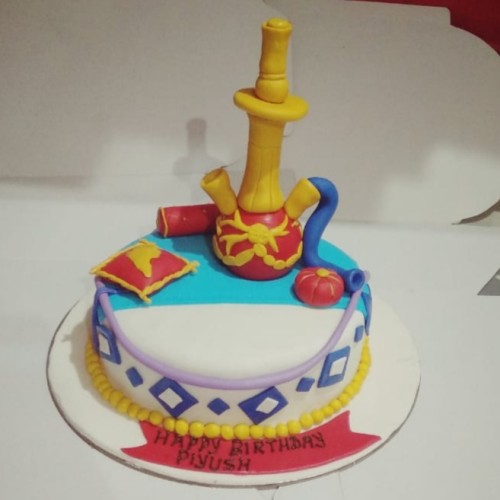 Hookah Themed Fondant Cake Delivery in Ghaziabad