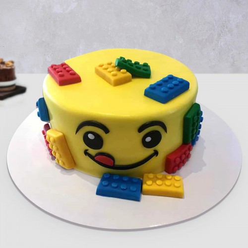 Lego Bricks Fondant Cake Delivery in Ghaziabad
