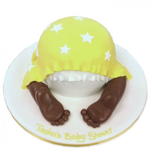 Babies Bottom Theme Fondant Cake Delivery in Ghaziabad