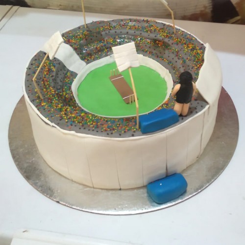 Cricket Ground Theme Cake Delivery in Ghaziabad