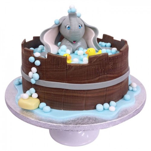 Dumbo in a Bath Tub Fondant Cake Delivery in Ghaziabad