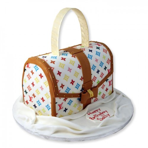 Louis Vuitton Bag Fondant Cake Delivery in Ghaziabad