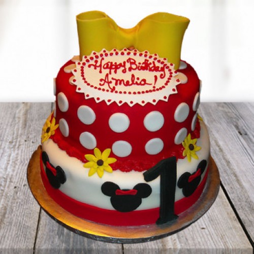 Minnie Mouse Birthday Cake Delivery in Ghaziabad