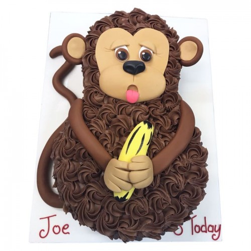 Smaller Party Monkey Cake Delivery in Ghaziabad