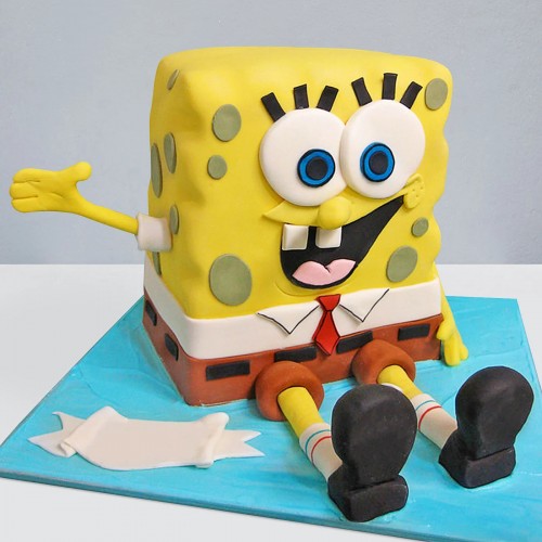 Spongebob Fondant Cake Delivery in Ghaziabad