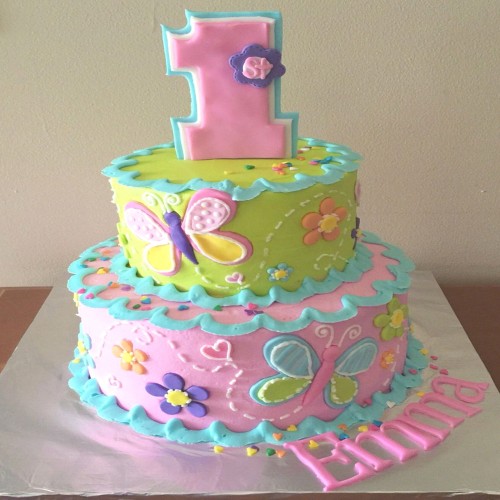 1st Birthday 2 Tier Designer Cake Delivery in Ghaziabad