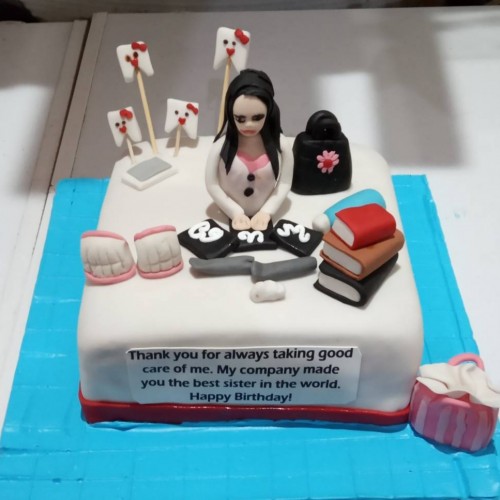 Dentist Girl Theme Cake Delivery in Ghaziabad