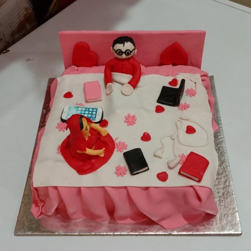 First Wedding Night Theme Cake Delivery in Ghaziabad