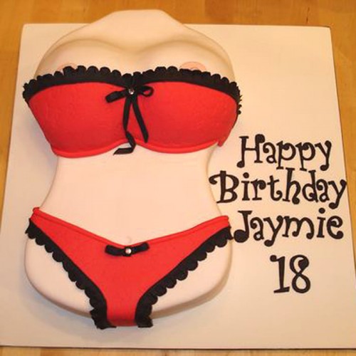 Lady Body Fondant Cake Delivery in Ghaziabad