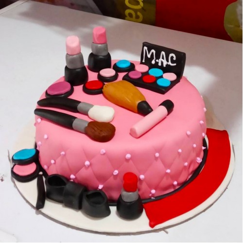 MAC Makeup Kit Fondant  Cake Delivery in Ghaziabad