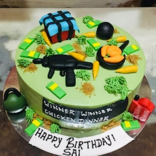 PUBG Birthday Cream Cake Delivery in Ghaziabad