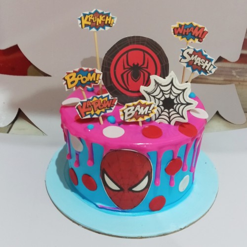Spiderman Designer Pineapple Cream Cake Delivery in Ghaziabad
