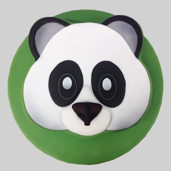 Panda Face Pinata Cake